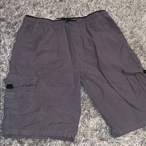 Boys Gray Cargo Shorts